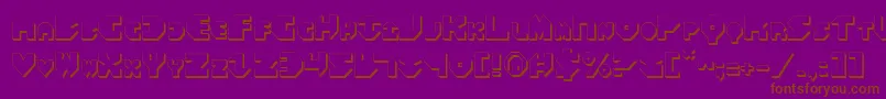 Bal Astaral 3D Font – Brown Fonts on Purple Background