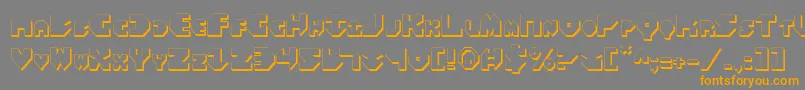 Bal Astaral 3D Font – Orange Fonts on Gray Background