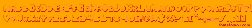 Bal Astaral 3D Font – Red Fonts on Orange Background