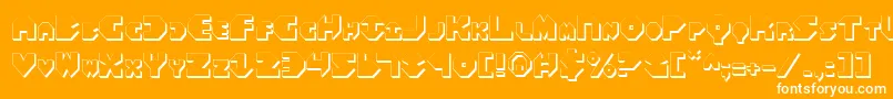 Bal Astaral 3D Font – White Fonts on Orange Background