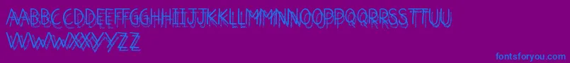 ShadowJumper Font – Blue Fonts on Purple Background