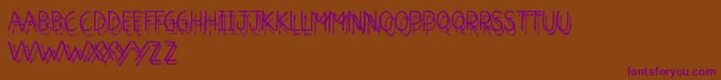 ShadowJumper Font – Purple Fonts on Brown Background