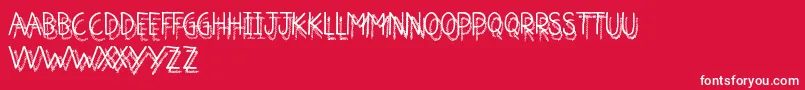 ShadowJumper Font – White Fonts on Red Background
