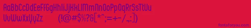 BiscuitProDemo Font – Purple Fonts on Red Background
