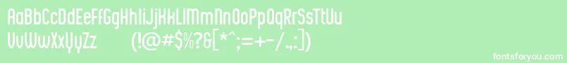 BiscuitProDemo Font – White Fonts on Green Background
