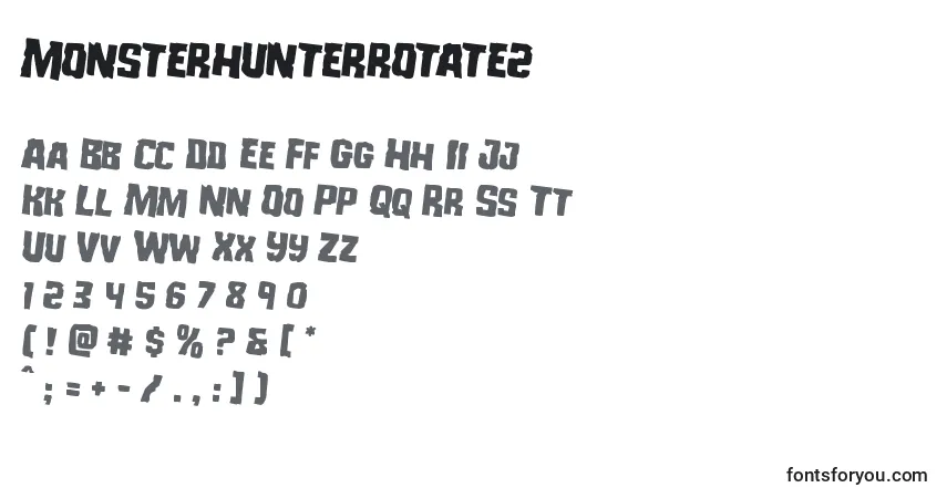 Schriftart Monsterhunterrotate2 – Alphabet, Zahlen, spezielle Symbole