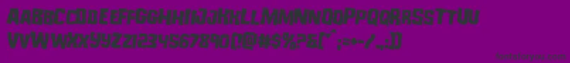 フォントMonsterhunterrotate2 – 紫の背景に黒い文字