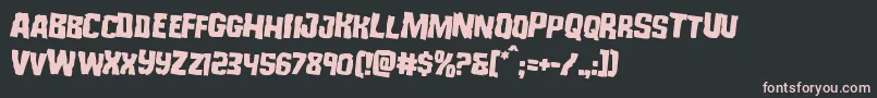 Monsterhunterrotate2 Font – Pink Fonts on Black Background