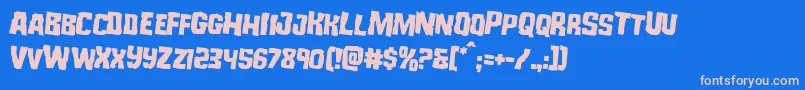 Monsterhunterrotate2 Font – Pink Fonts on Blue Background