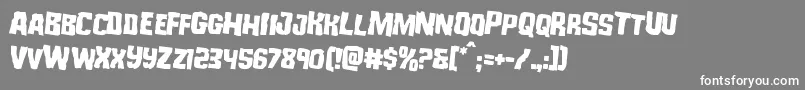 Monsterhunterrotate2 Font – White Fonts on Gray Background