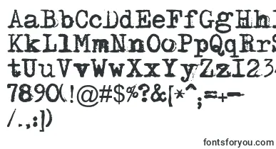 Maszyna font – typewriter Fonts
