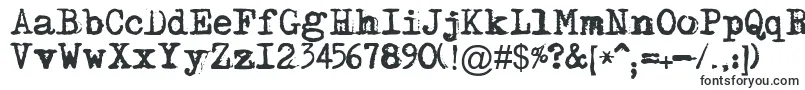 Шрифт Maszyna – шрифты печатной машинки
