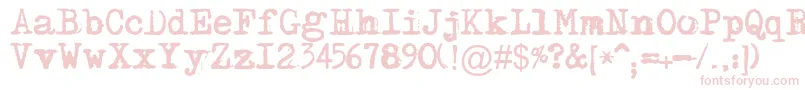 Maszyna Font – Pink Fonts on White Background