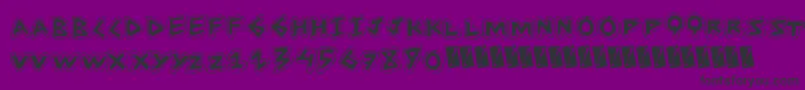 Шрифт Anglestroke – чёрные шрифты на фиолетовом фоне