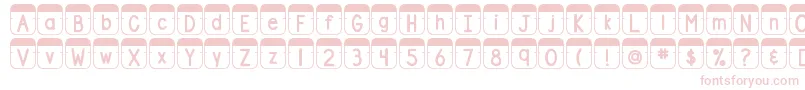 DjbFileFolderTabs Font – Pink Fonts on White Background