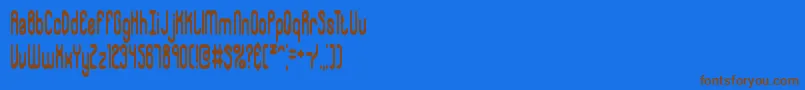 Whipsnap Font – Brown Fonts on Blue Background