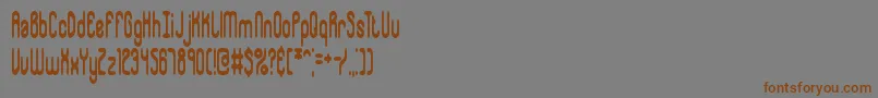 Whipsnap Font – Brown Fonts on Gray Background