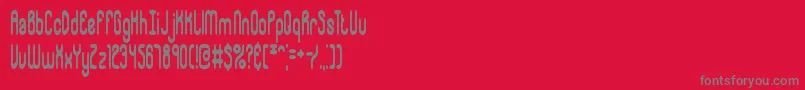 Whipsnap Font – Gray Fonts on Red Background