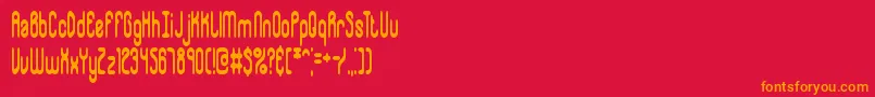 Whipsnap Font – Orange Fonts on Red Background