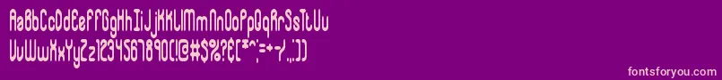 Whipsnap Font – Pink Fonts on Purple Background