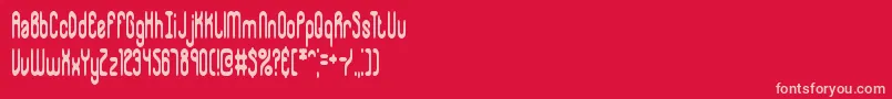 Whipsnap Font – Pink Fonts on Red Background