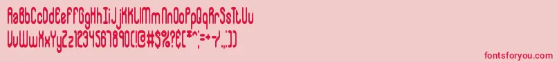 Whipsnap Font – Red Fonts on Pink Background