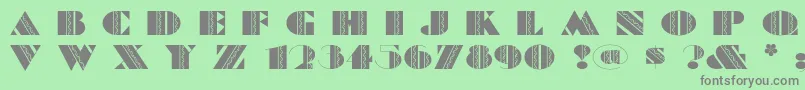 Feteaccompli Font – Gray Fonts on Green Background