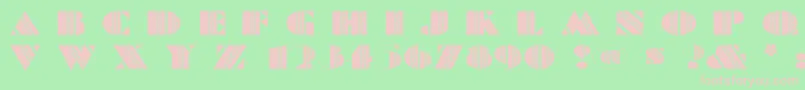 Feteaccompli Font – Pink Fonts on Green Background