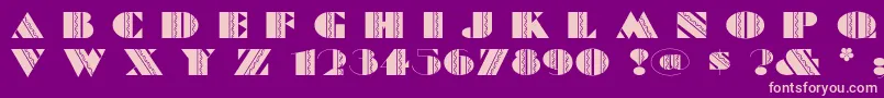 Feteaccompli Font – Pink Fonts on Purple Background