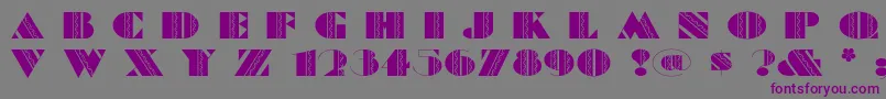 Feteaccompli Font – Purple Fonts on Gray Background