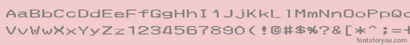 fuente MerchantCopyWide – Fuentes Grises Sobre Fondo Rosa