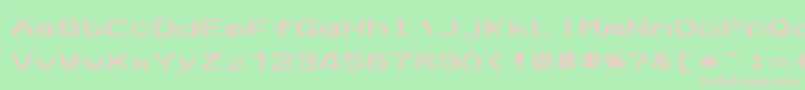 MerchantCopyWide Font – Pink Fonts on Green Background