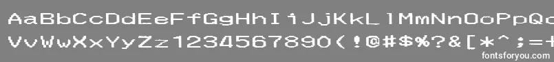 フォントMerchantCopyWide – 灰色の背景に白い文字