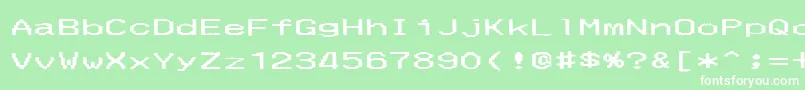 MerchantCopyWide Font – White Fonts on Green Background