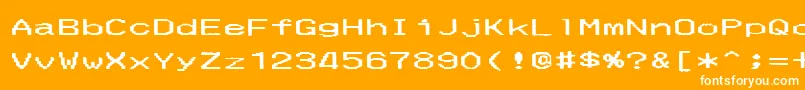 MerchantCopyWideフォントについての詳細 フォントMerchantCopyWide – オレンジの背景に白い文字