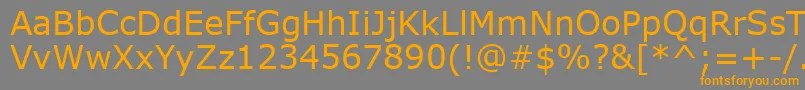 VerdanaKoi8 Font – Orange Fonts on Gray Background