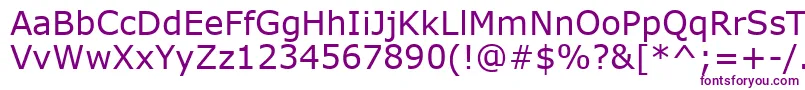 VerdanaKoi8 Font – Purple Fonts on White Background