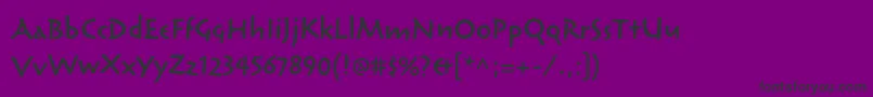ReliqstdSemiboldactive Font – Black Fonts on Purple Background