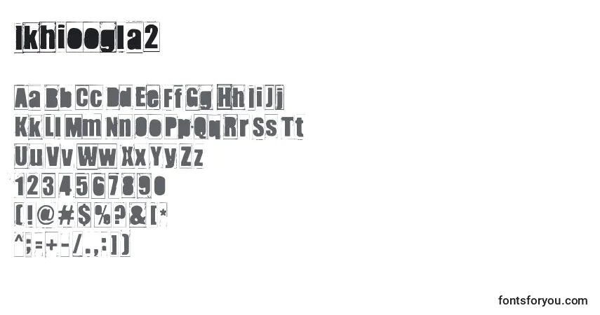 Шрифт Ikhioogla2 – алфавит, цифры, специальные символы