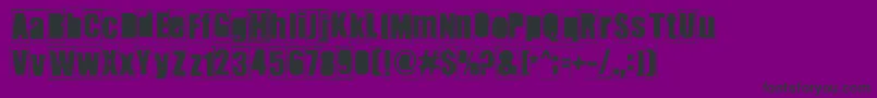 Ikhioogla2 Font – Black Fonts on Purple Background