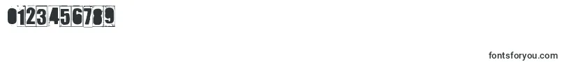 フォントIkhioogla2 – 数字と数値のためのフォント