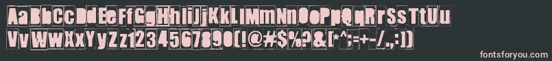 Ikhioogla2 Font – Pink Fonts on Black Background