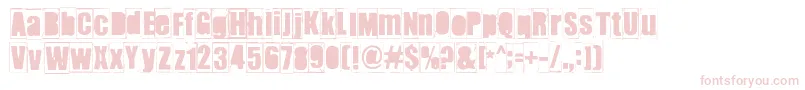 Ikhioogla2 Font – Pink Fonts on White Background