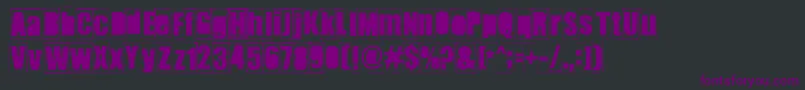 Ikhioogla2 Font – Purple Fonts on Black Background