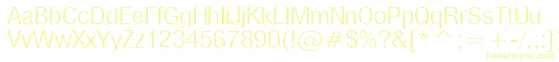 Milflt Font – Yellow Fonts on White Background