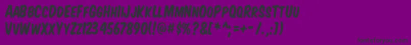 Vtcsupermarketsalesc Font – Black Fonts on Purple Background