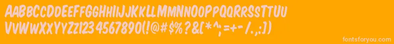 Vtcsupermarketsalesc Font – Pink Fonts on Orange Background