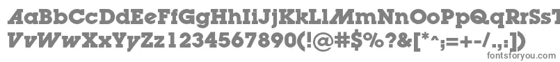Шрифт LugaadcBold – серые шрифты на белом фоне