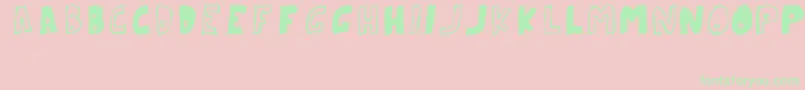 ParanoidRabbitErcTryout2008 Font – Green Fonts on Pink Background