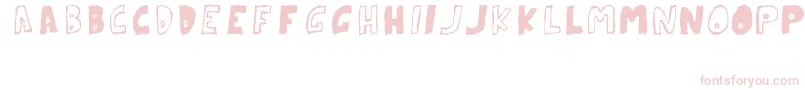 ParanoidRabbitErcTryout2008 Font – Pink Fonts on White Background